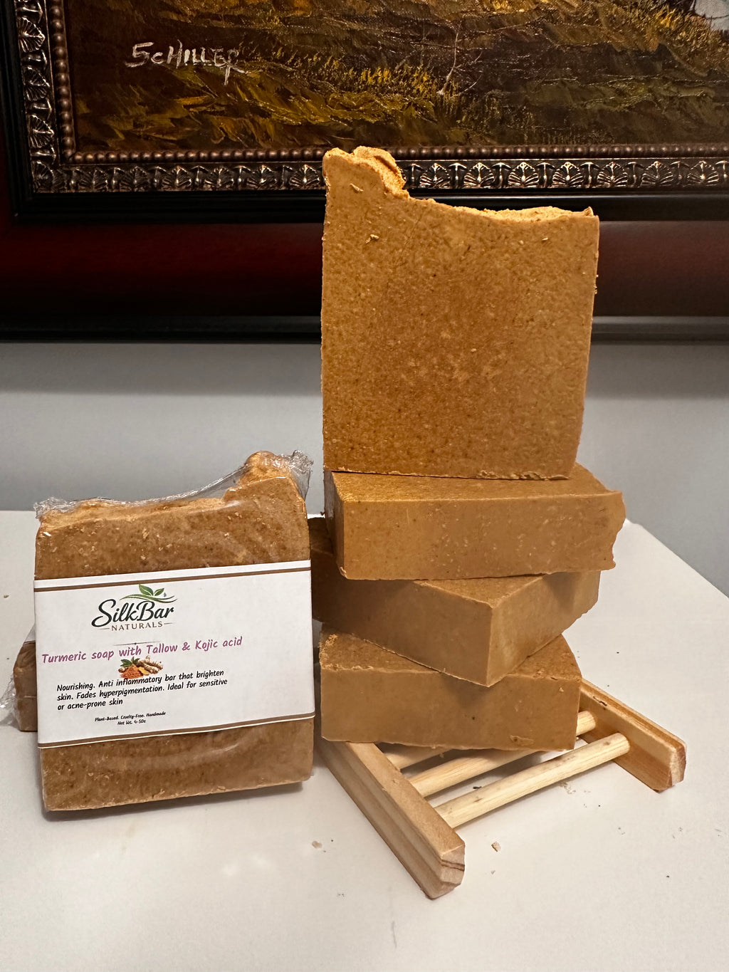 Turmeric with Grass-Fed Tallow & Kojic Acid Soap Bar