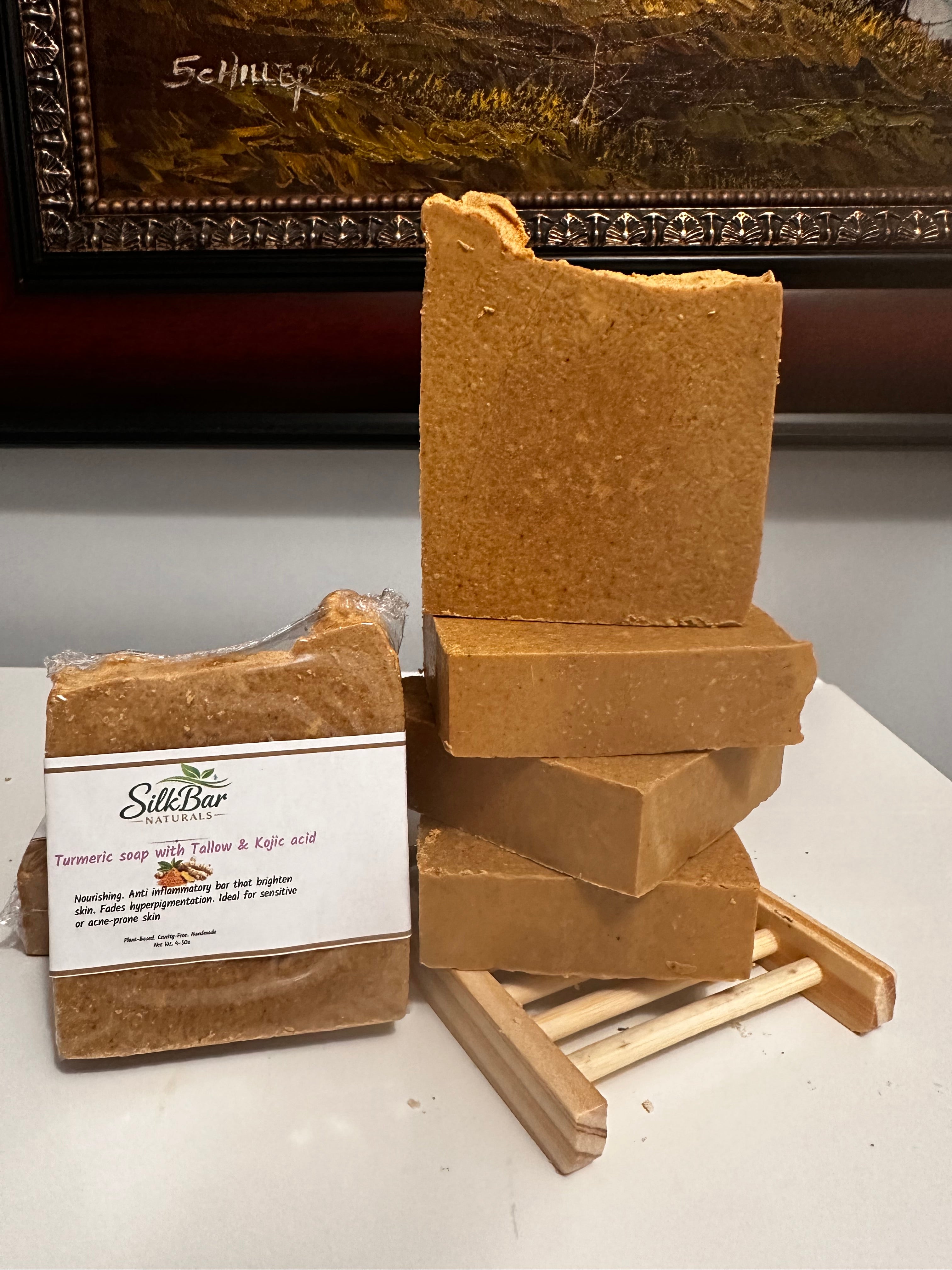 Turmeric with Grass-Fed Tallow & Kojic Acid Soap Bar