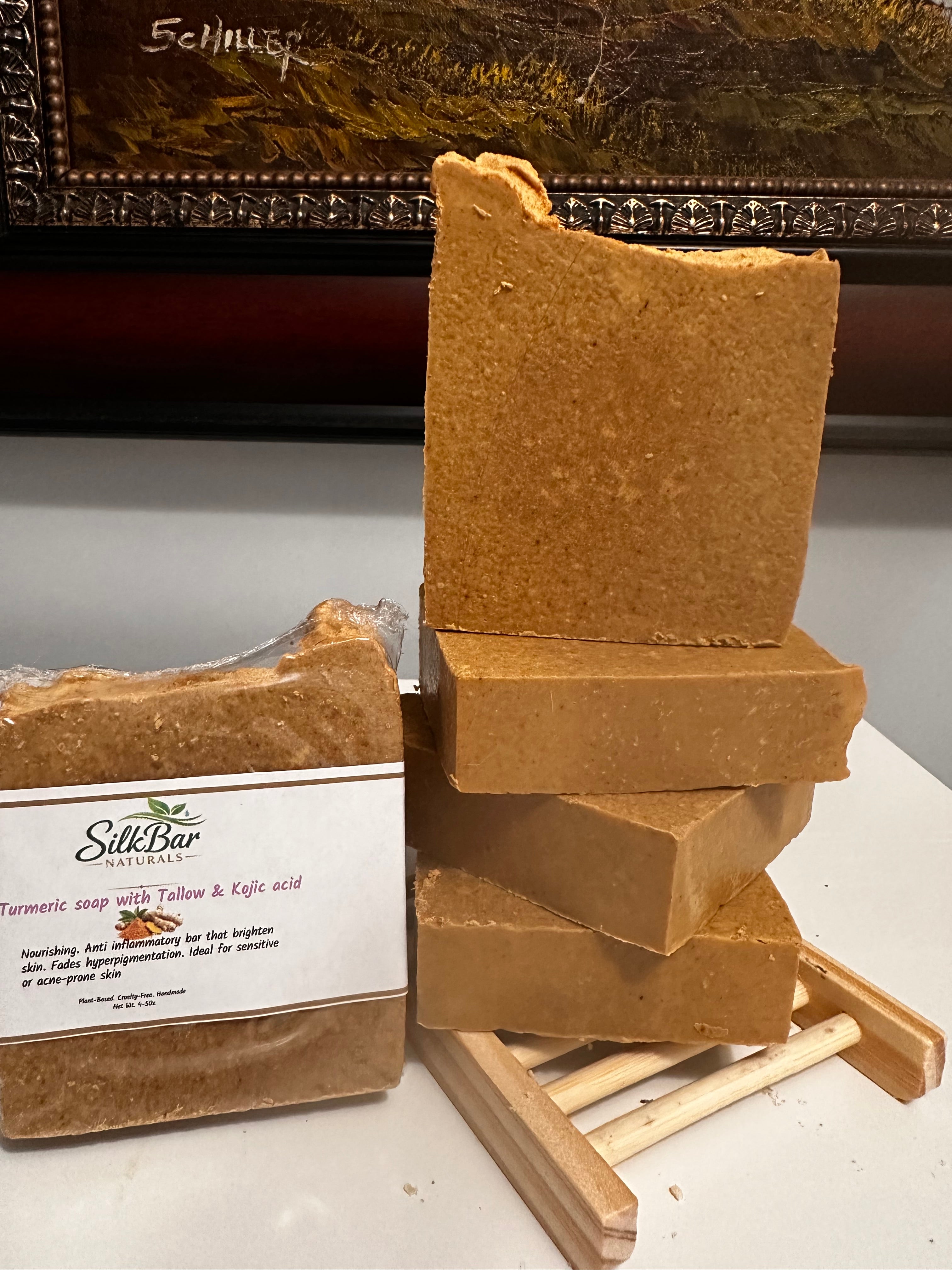 Turmeric with Grass-Fed Tallow & Kojic Acid Soap Bar